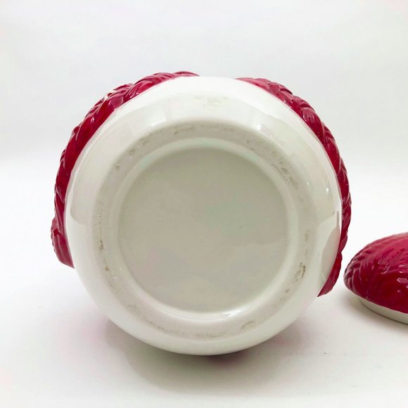 Ceramic Snowman Mitts Treat Jar 9 x 5 inches - Picture 6 of 7